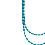 Charleston Rice Bead Necklace (Dock Street Teal)