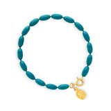 Charleston Rice Bead Bracelet (Dock Street Teal)