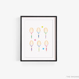 Tennis Racket Art Print