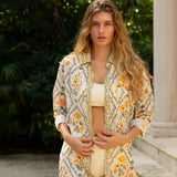 Marie Button Front Collared Shirt Dress