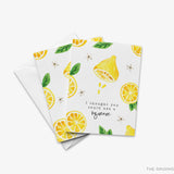 Thinking of You Lemon Pun Greeting Card