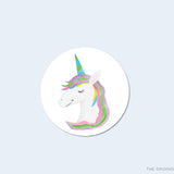 Unicorn Round Stickers