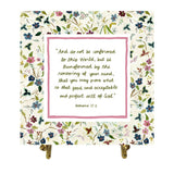 Romans 12:2 Watercolor Verse Card