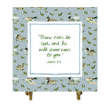 James 4:8 Watercolor Verse Card