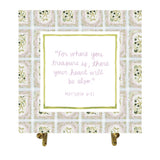 Matthew 6:21 Watercolor Verse Card
