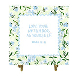 Mark 12:31 Watercolor Verse Card