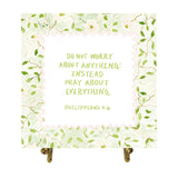 Philippians 4:6 Watercolor Verse Card