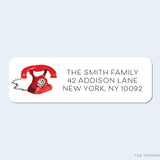 Vintage Phone Return Address Labels