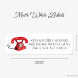 Vintage Phone Return Address Labels