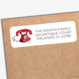 Vintage Phone Return Address Labels