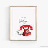 Vintage Telephone Quote Art Print