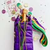 Deep Violet Matte HydroBag® with Mardi Gras Strap