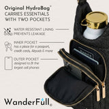 Black Faux Raffia HydroBag®