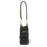 Black Vegan Leather HydroBag® with Strap Bundle