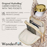 Natural Zebra Print Linen HydroBag®
