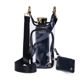 Clear HydroBag® Stadium with Black Trim and Matching RFID Pouch