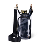 Clear HydroBag® Stadium with Black Trim and Matching RFID Pouch