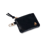 Black Vegan Leather RFID Card Pouch