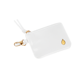 White Vegan Leather RFID Card Pouch