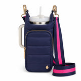 HydroBag® HANDLE®- Island Navy Matte with Pink and Navy Strap
