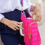 HydroBag® Handle® - Bright Pink with Pink and Navy striped strap