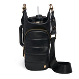 HydroBag® HANDLE®- Black Vegan Leather with Strap Bundle