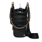 HydroBag® HANDLE®- Black Vegan Leather with Strap Bundle