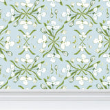 Mapalily Blue Wallpaper