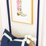 The "Cowboy Boot, Pink" Fine Art Print