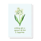 A Lifetime of Happiness Flower Card