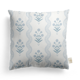 Wavy Floral Pillow Cover | Featuring Fiesta Colorway