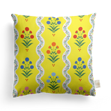 Wavy Floral Pillow Cover | Featuring Preppy Colorway