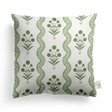 Wavy Floral Pillow Cover | Featuring Fiesta Colorway