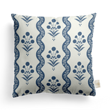 Wavy Floral Pillow Cover | Featuring Fiesta Colorway