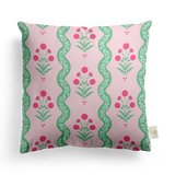Wavy Floral Pillow Cover | Featuring Fiesta Colorway