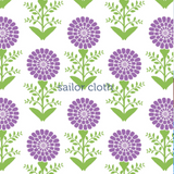 Bailey Dress - Little Zinnias Lavender/White