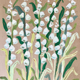 White Delphinium in March, Original 16x20