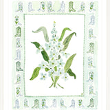 The "Boots Charms" Watercolor Fine Art Print, Flower Charm Series