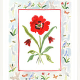 The "Somerset Charms" Watercolor Fine Art Print, Flower Charm Series