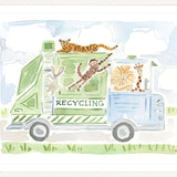 The "Wild Animal Recycling Truck Co." Fine Art Print