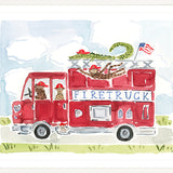 The "Wild Animal Fire Truck Co." Fine Art Print