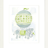 The "Hot Air Balloon Menagerie Elephant" Fine Art Print