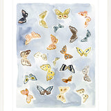 Butterfly Rainbow Chambray, Fine Art Print