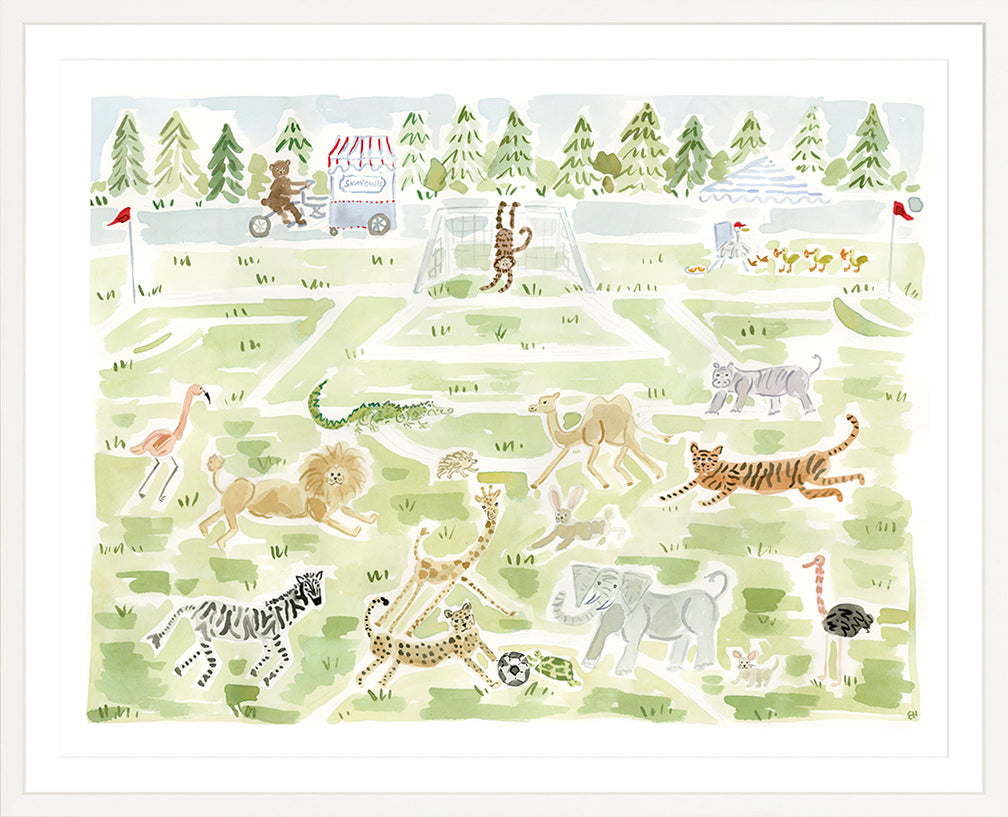 The "Soccer Safari" Fine Art Print
