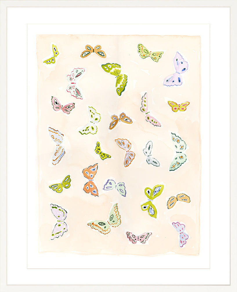 Butterfly Rainbow Blush, Fine Art Print