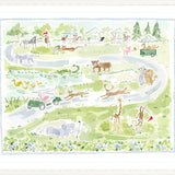 The "Wild Fairways" Golf Menagerie Fine Art Print