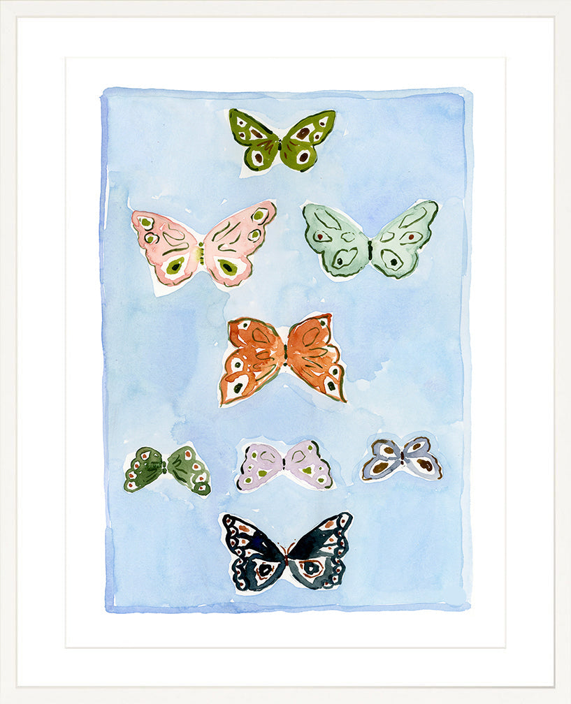Butterfly Rainbow Carolina Blue, Fine Art Print