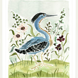 The "Indigo Blue Heron" Fine Art Print