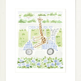 The "Golf Cart Giraffe" Fine Art Print