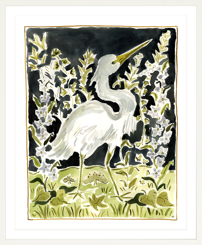 The "Starry Night Egret" Fine Art Print